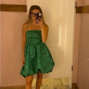 Anthropologie Green Bubble Dress - Size 2